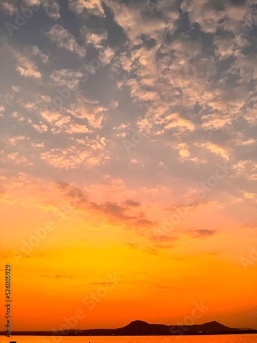 One with the beautiful sunset