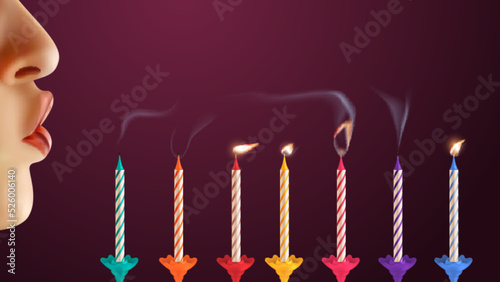 Birthday Candles Background