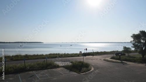 Rising motion over Muskegon Lake in late summer 2022. photo