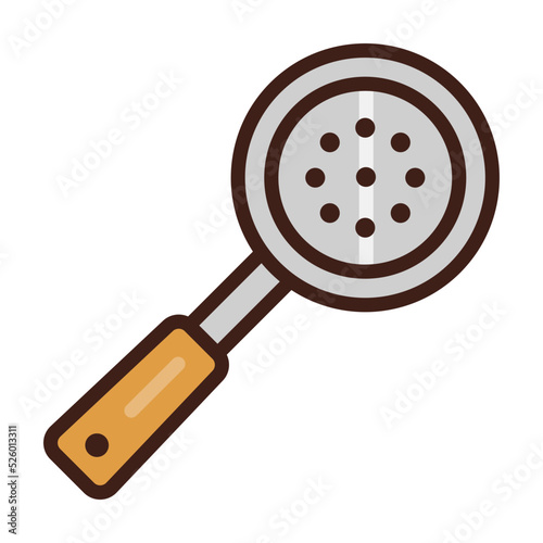 mesh skimmer isolated on white background