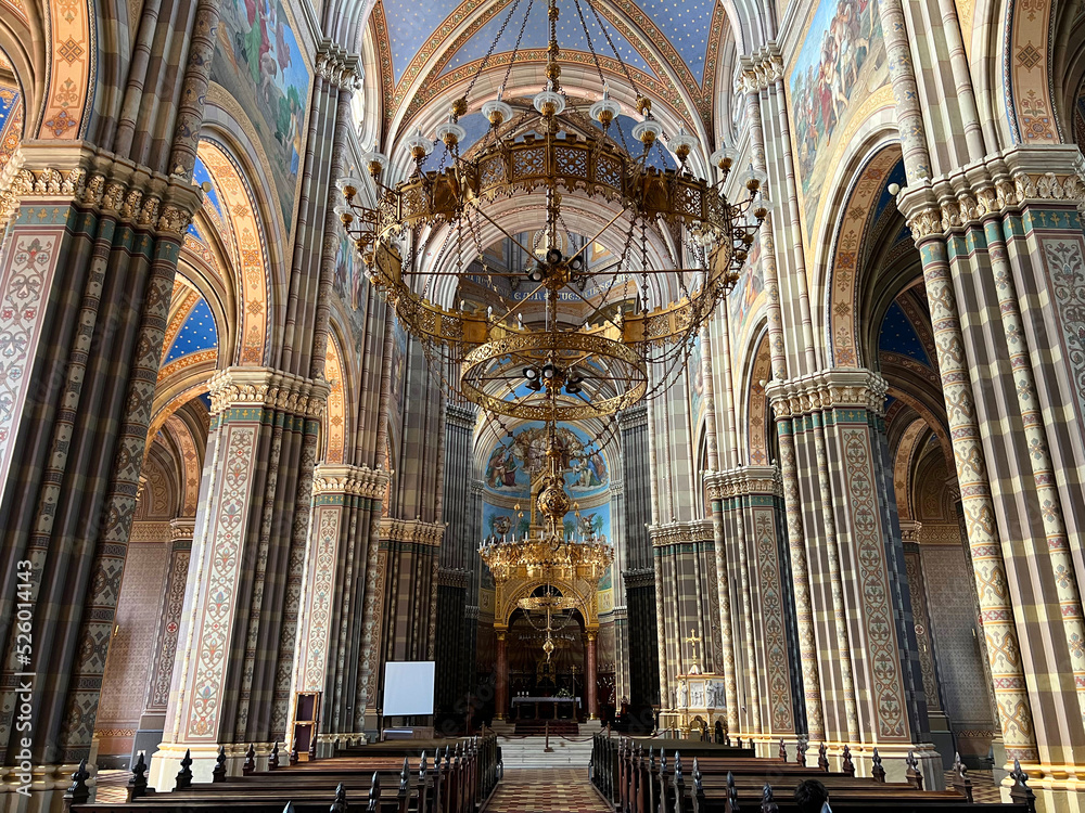 The Dakovo Cathedral or Cathedral basilica of St. Peter - Djakovo, Croatia (Đakovačka katedrala Svetog Petra u neoromaničkom stilu ili Katedrala bazilika Svetog Petra, Đakovo - Slavonija, Hrvatska)