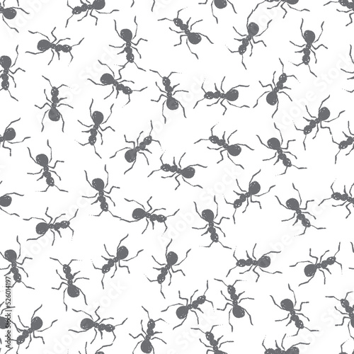 Small Ants Texture Vector Seamless Pattern © Farijazz