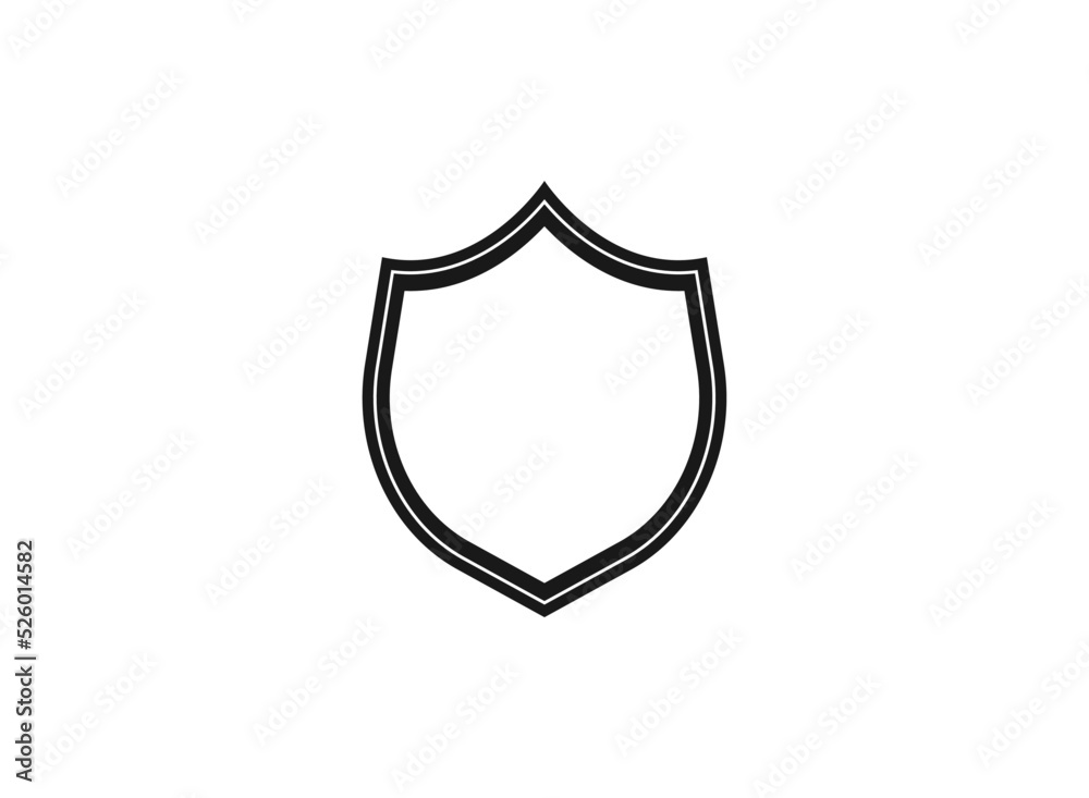 Shield Icon in trendy flat style isolated on grey background. Shield symbol for your web site design.