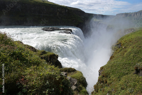 Gullfoss waterfall in Iceland