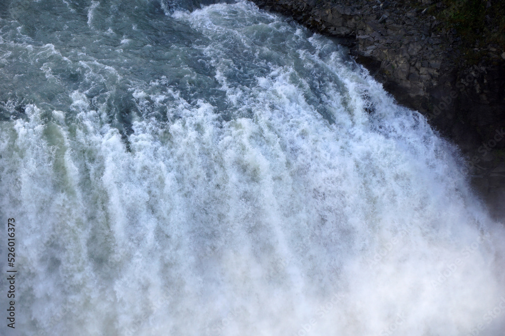Gullfoss waterfall in Iceland - close-up Gullfoss waterfall in Iceland - close-up