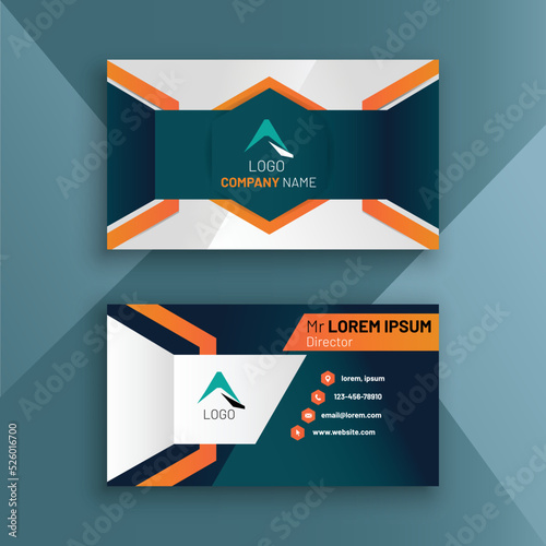 Modern business name card template design