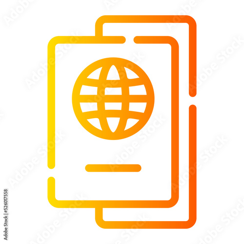 pasport gradient icon