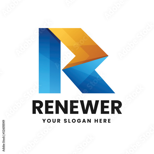 Free Download Letter R Gradient Logo - GFXLoad