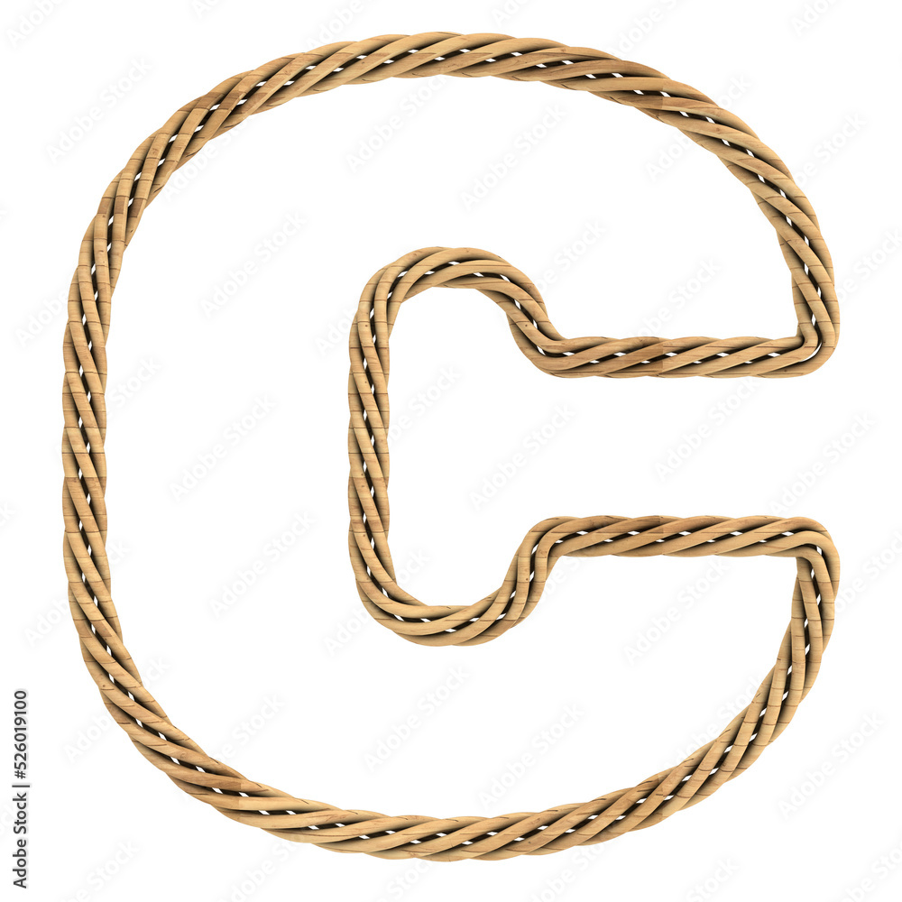 C wooden font letter C wooden font letter