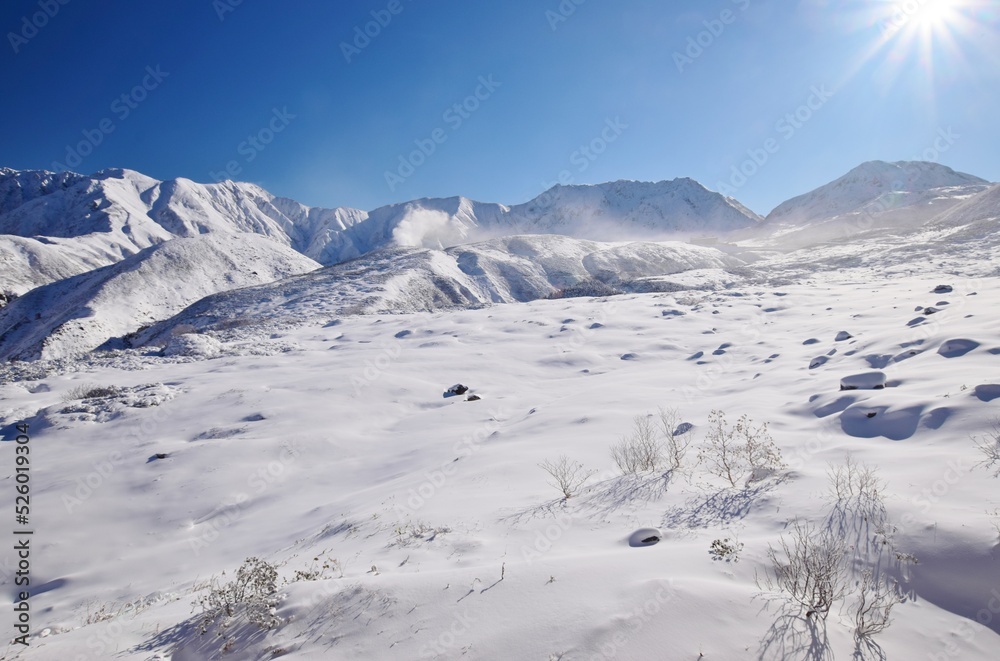 北アルプス・立山連峰　雪景色