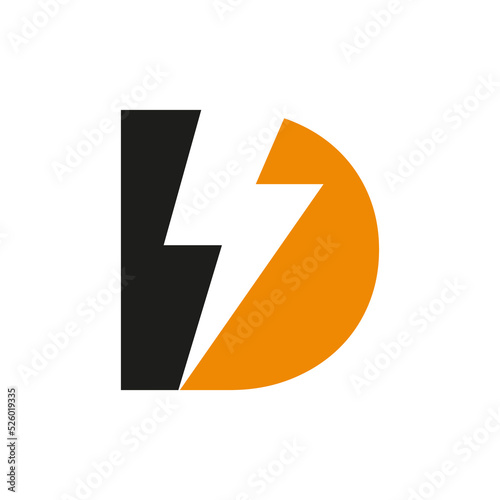 Letter D Electric Logo Concept With Power Icon, Volt Thunder Symbol Vector Template Free Download Letter D Electric Logo Concept With Power Icon, Volt Thunder Symbol Vector Template - GFXLoad
