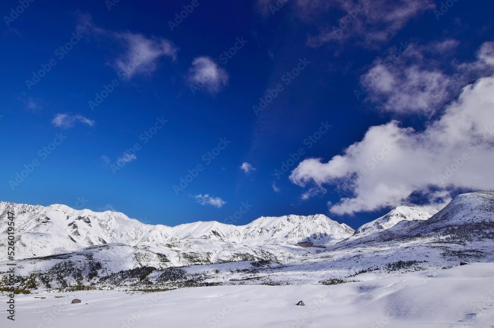 北アルプス 立山連峰　雪景色