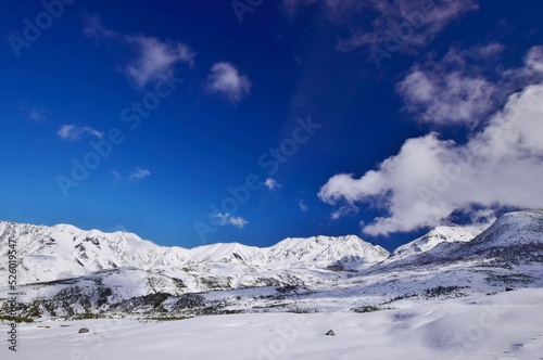 北アルプス 立山連峰 雪景色