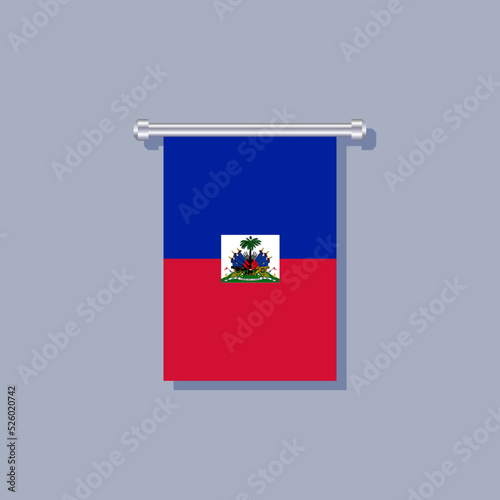 Free Download Illustration of Haiti flag Template - GFXLoad