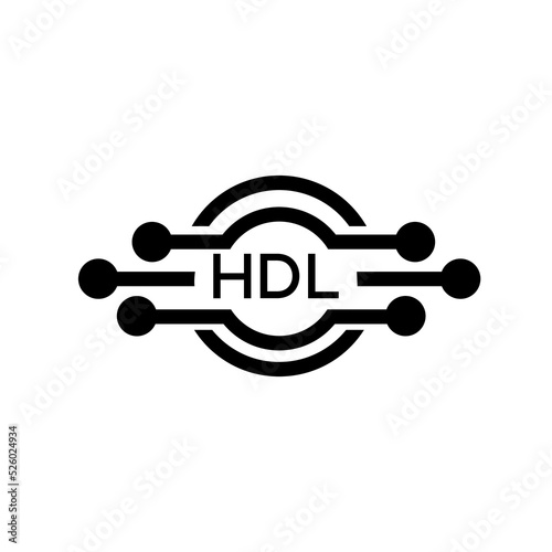 HDL letter logo. HDL best white background vector image. HDL Monogram logo design for entrepreneur and business.	
