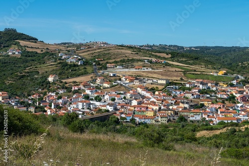 Landscape over the parish of Cheleiros in the municipality of Mafra, Portugal photo