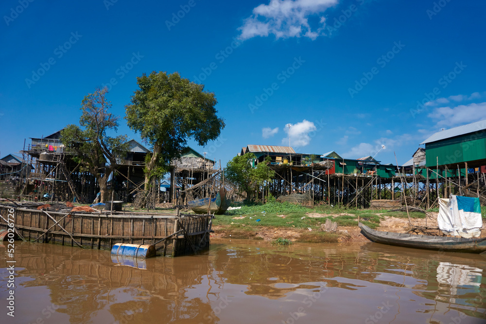Fototapeta premium Floating village of Kompong Phluk, Siem Reap, Cambodia