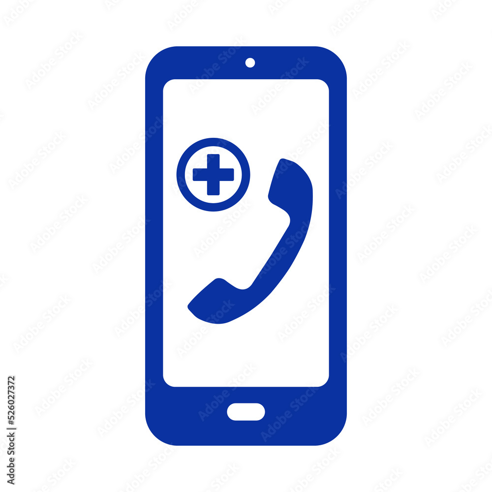 Healthcare online assistance icon. Flat vector illustration Healthcare online assistance icon. Flat vector illustration