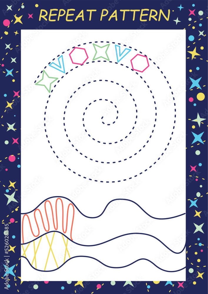 Worksheet for children. Training of fine motor skills. An educational ...