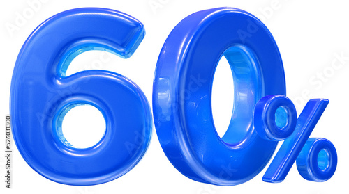 60 percent blue offer in 3d
