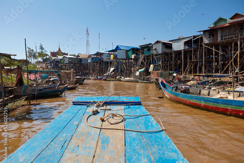 Floating village of Kompong Phluk, Siem Reap, Cambodia photo