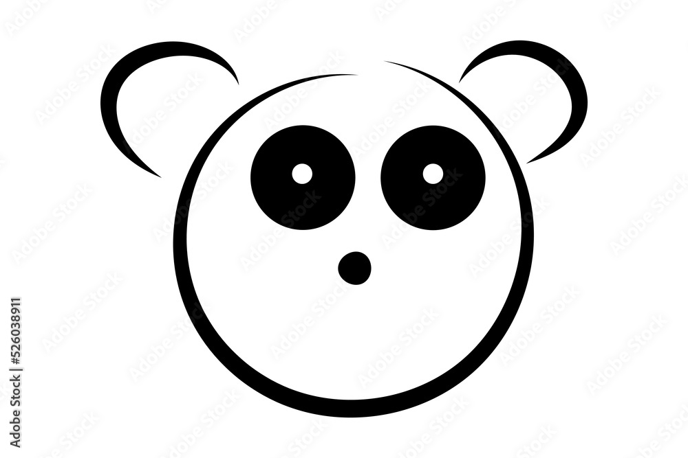 A simple and minimal panda sketch, logo for any project. A simple and minimal panda sketch, logo for any project.