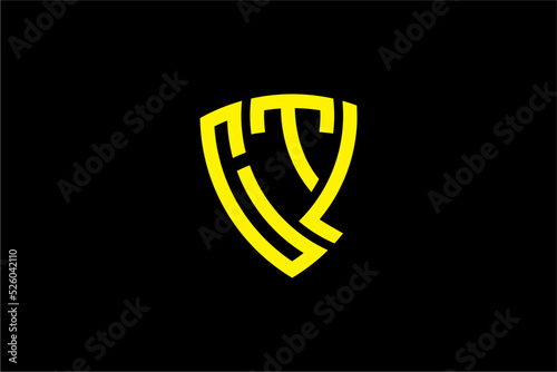 CTL creative letter shield logo design vector icon illustration photo