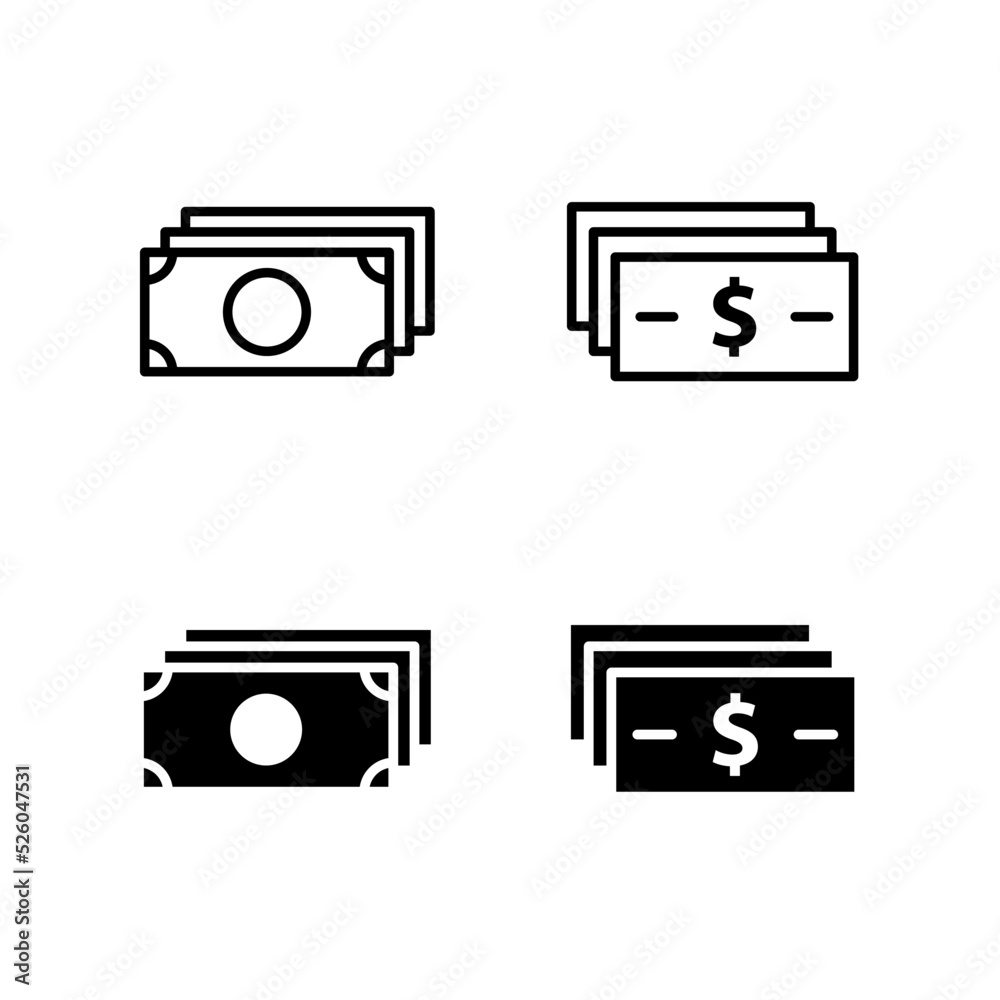 Money icon vector design templates Money icon vector design templates
