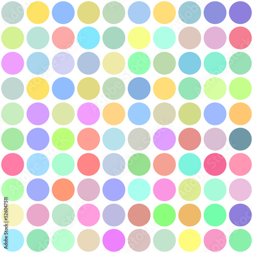 Many unique pastel circle backgrounds.