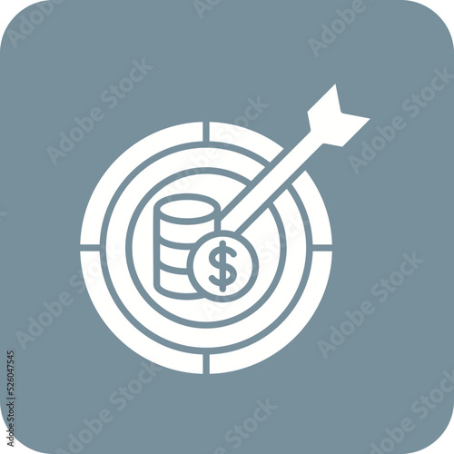 Target Multicolor Round Corner Glyph Inverted Icon