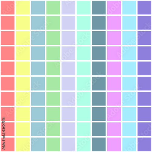 Background with a square pattern in pastel tones.