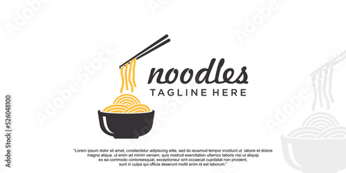 Noodles logo design vector template Premium Vector part 6