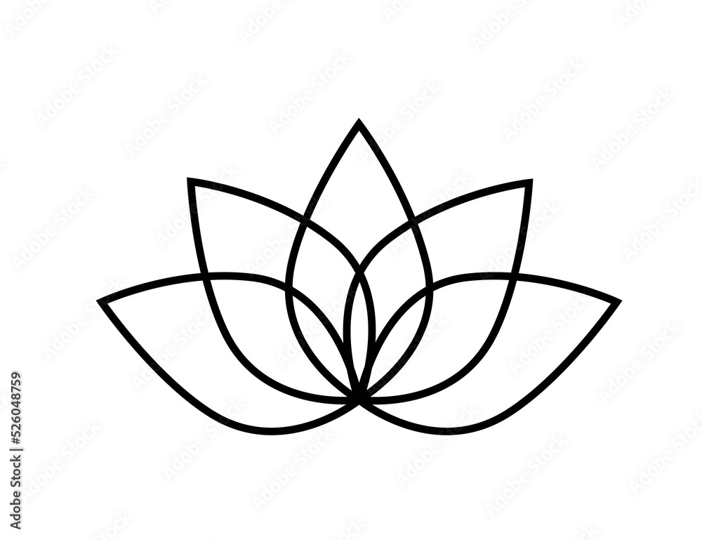 Lotus (flower) icon. Vector illustration. SPA salon Lotus (flower) icon. Vector illustration. SPA salon