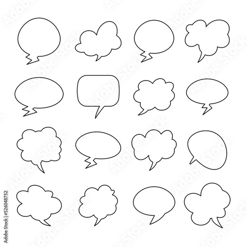 sixteen kinds of chat message bubble 