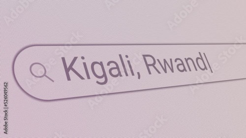 Search Bar Kigali Rwanda 
Close Up Single Line Typing Text Box Layout Web Database Browser Engine Concept photo