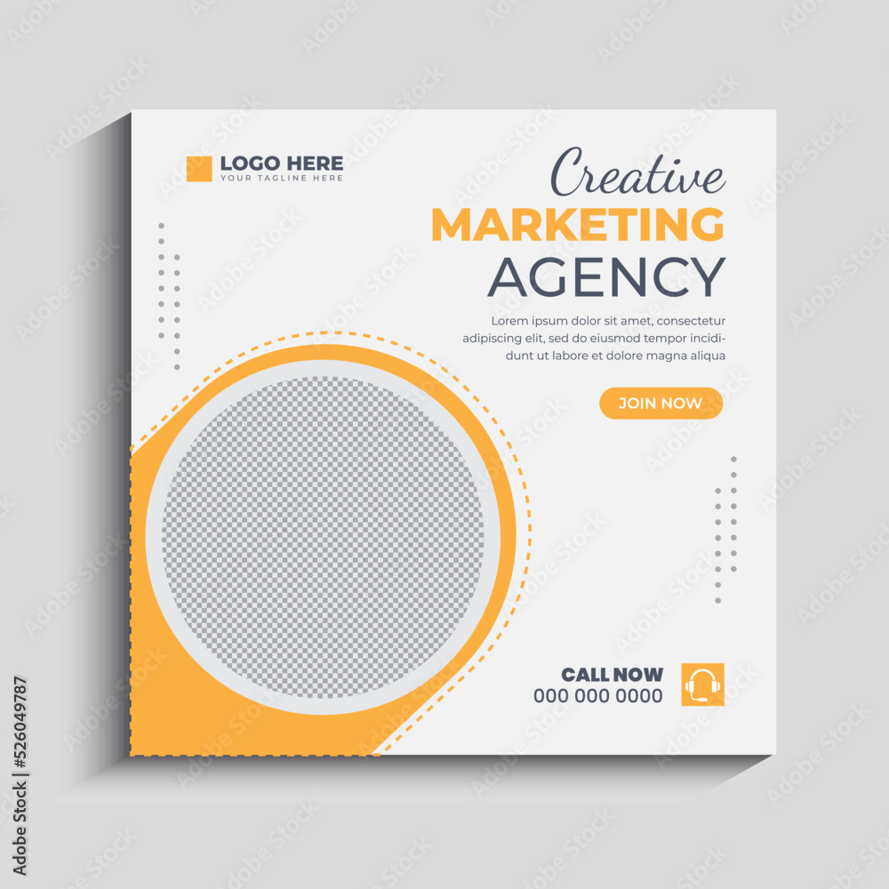 Fototapeta premium Digital marketing social media and Instagram post template