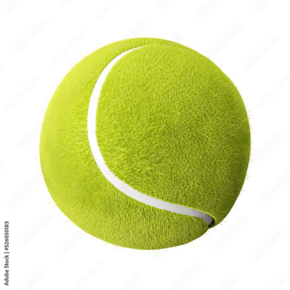 Tennis ball . PNG file . 3D rendering .