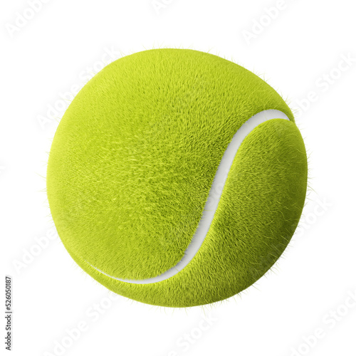 Tennis ball . PNG file . 3D rendering .