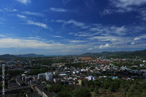 Landscape at Khao Rang Viewpoint of Phuket city , Phuket province, Thailand