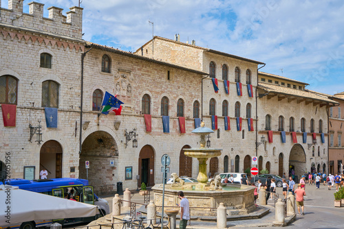 Palazzo dei Priori, city hall of the ancient town of Assisi in Umbria, Italy
