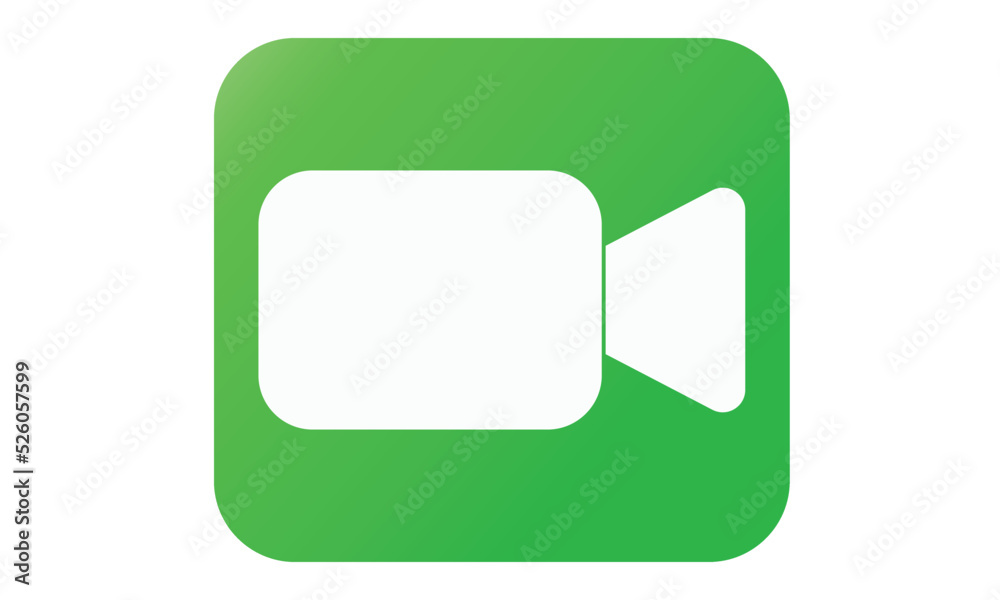 facetime video calling app icon, video editing, videography Vector, developed and maintained by Apple Inc.