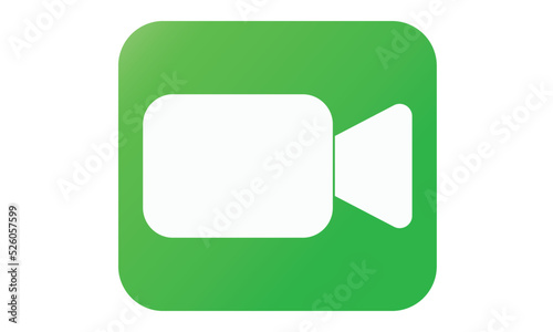facetime video calling app icon, video editing, videography Vector, developed and maintained by Apple Inc.