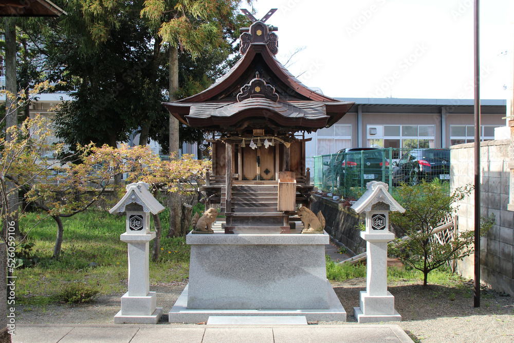 shinto shrine (arawai) in matsue (japan)