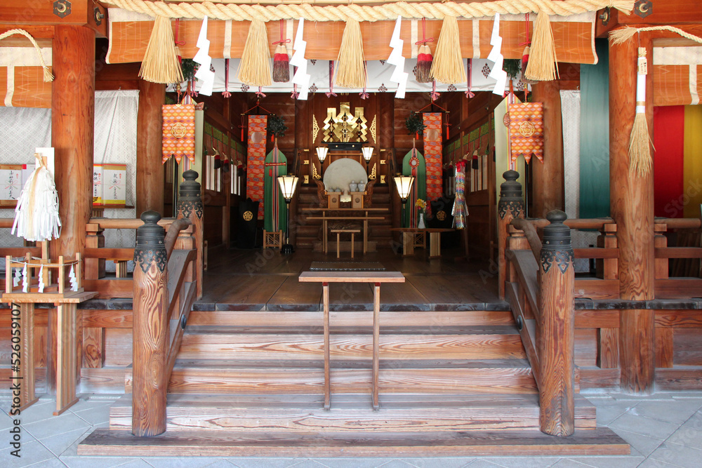 shinto shrine (gokoku) in matsue (japan)