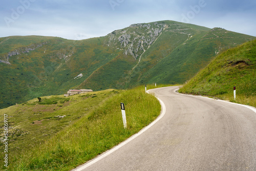 Landscape along the road to Monte Baldo