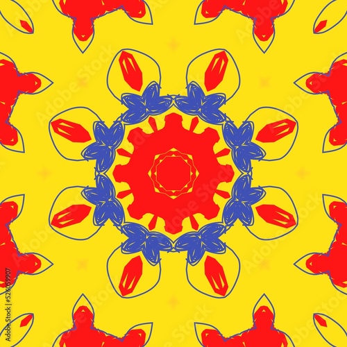 Regular illustration pattern design.