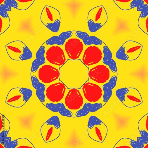 Regular illustration pattern design.