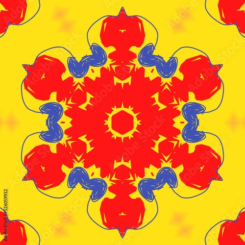 Regular illustration pattern design.