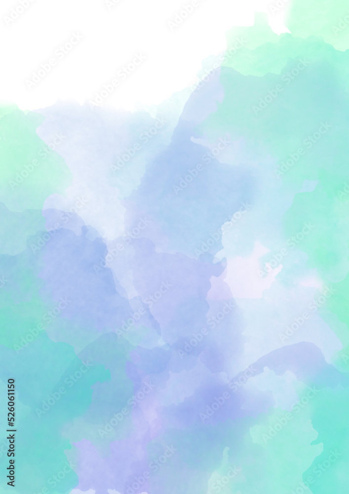 blue air delicate watercolor background