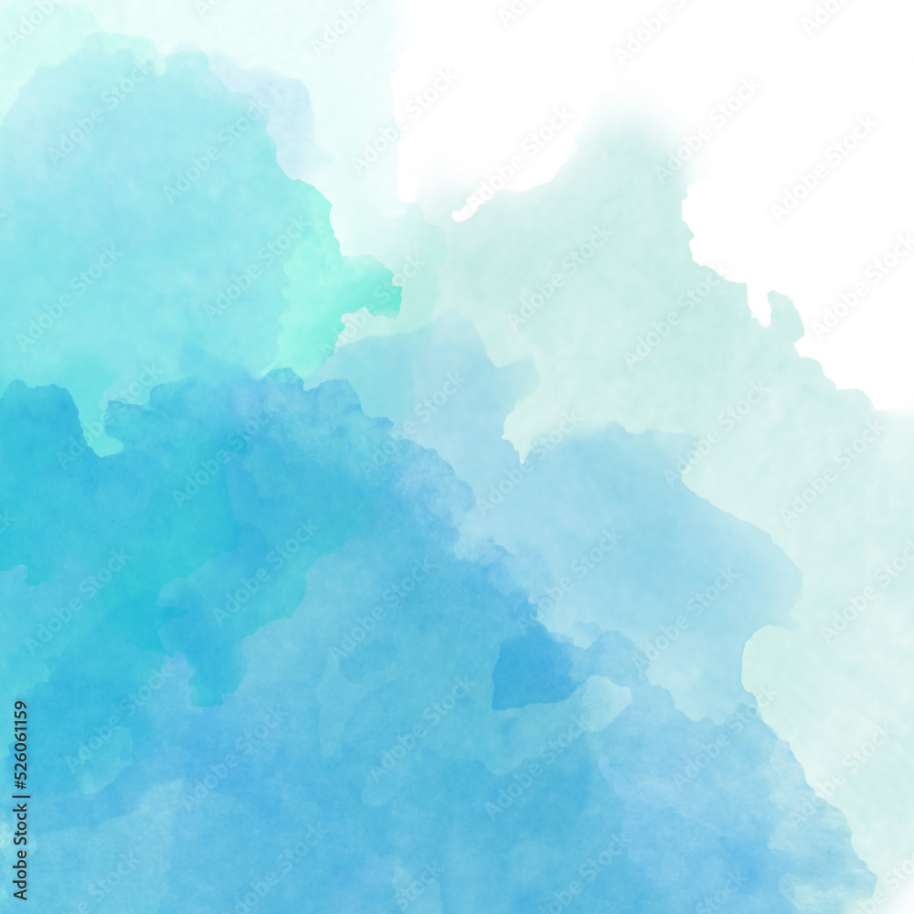 blue air delicate watercolor background